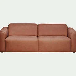 Canapé En Tissu|Canapé 3 Places*alinea Canapé 3 places relax droit en tissu - Brun rustrel