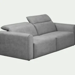 Canapé En Tissu|Canapé Relaxation*alinea Canapé 3 places relax droit en tissu - moyen Gris