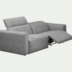 Canapé En Tissu|Canapé Relaxation*alinea Canapé 3 places relax droit en tissu - moyen Gris