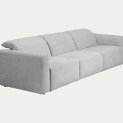 Canapé En Tissu|Canapé 5 Places*alinea Canapé 5 places relax droit en tissu - borie Gris