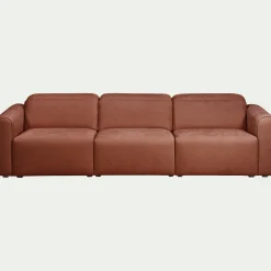 Canapé En Tissu|Canapé 5 Places*alinea Canapé 5 places relax gauche en tissu - brun rustrel Marron