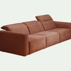 Canapé En Tissu|Canapé 5 Places*alinea Canapé 5 places relax gauche en tissu - brun rustrel Marron