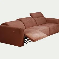 Canapé En Tissu|Canapé 5 Places*alinea Canapé 5 places relax gauche en tissu - brun rustrel Marron