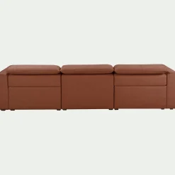 Canapé En Tissu|Canapé 5 Places*alinea Canapé 5 places relax gauche en tissu - brun rustrel Marron