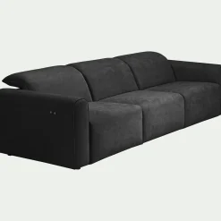Canapé 5 Places*alinea Canapé 5 places relax gauche en tissu - Gris anthracite