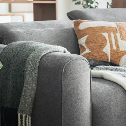 Canapé 5 Places*alinea Canapé 5 places relax gauche en tissu - moyen Gris