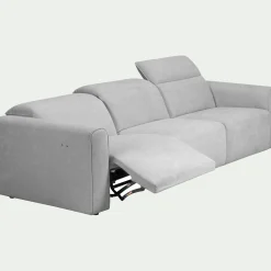 Canapé 5 Places*alinea Canapé 5 places relax gauche en tissu - Gris borie