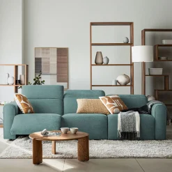 Canapé 5 Places*alinea Canapé 5 places relax gauche en tissu - niolon Bleu