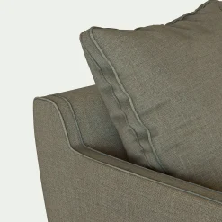 Canapé En Lin|Canapé En Tissu*alinea Canapé angle droit conible tissu mixte - cedre Vert