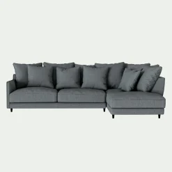 Canapé En Lin|Canapé En Tissu*alinea Canapé angle droit convertible tissu mixte - ardoise Gris