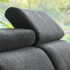 Canapé En Tissu|Canapé 4 Places*alinea Canapé avec angle réversible convertible en tissus pop avec accoudoirs 20cm - anthracite Gris