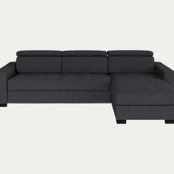 Canapé En Tissu|Canapé 4 Places*alinea Canapé avec angle réversible convertible en tissus pop avec accoudoirs 20cm - anthracite Gris