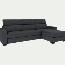 Canapé En Tissu|Canapé 4 Places*alinea Canapé avec angle réversible convertible en tissus pop avec accoudoirs 20cm - anthracite Gris