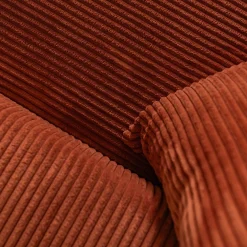 Canapé En Velours|Canapé 4 Places*alinea Canapé convertible à angle réversible en velours côtelé - brun rustrel Marron