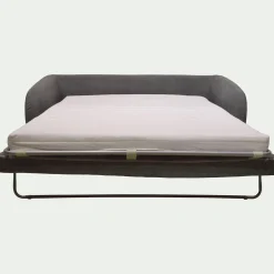 Canapé 3 Places*alinea Canapé convertible 3 places en tissu tramé - ardoise Gris