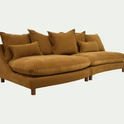 Canapé En Tissu|Canapé 5 Places*alinea Canapé convertible 5 places en tissu nantes - bronze Marron