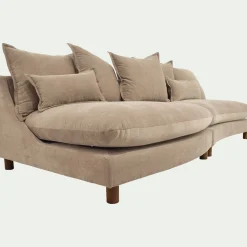 Canapé En Tissu|Canapé 5 Places*alinea Canapé convertible 5 places en tissu nantes - ivoire Beige