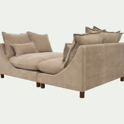 Canapé En Tissu|Canapé 5 Places*alinea Canapé convertible 5 places en tissu nantes - ivoire Beige