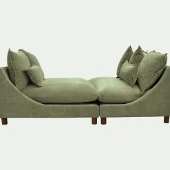 Canapé En Tissu|Canapé 5 Places*alinea Canapé conible 5 places en tissu nantes - eucalyptus Vert