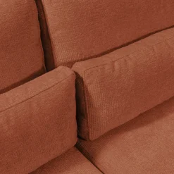 Canapé 4 Places|Canapé Fixe*alinea Canapé d'angle chaise longue droite fixe en tissu Genesis - brun rustrel Marron