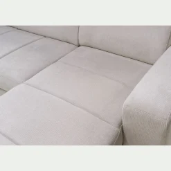 Canapé En Tissu|Canapé Convertible*alinea Canapé d'angle convertible en tissu - Beige