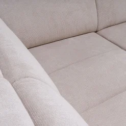 Canapé En Tissu|Canapé 4 Places*alinea Canapé d'angle droit convertible avec coffre en tissu doux - Beige