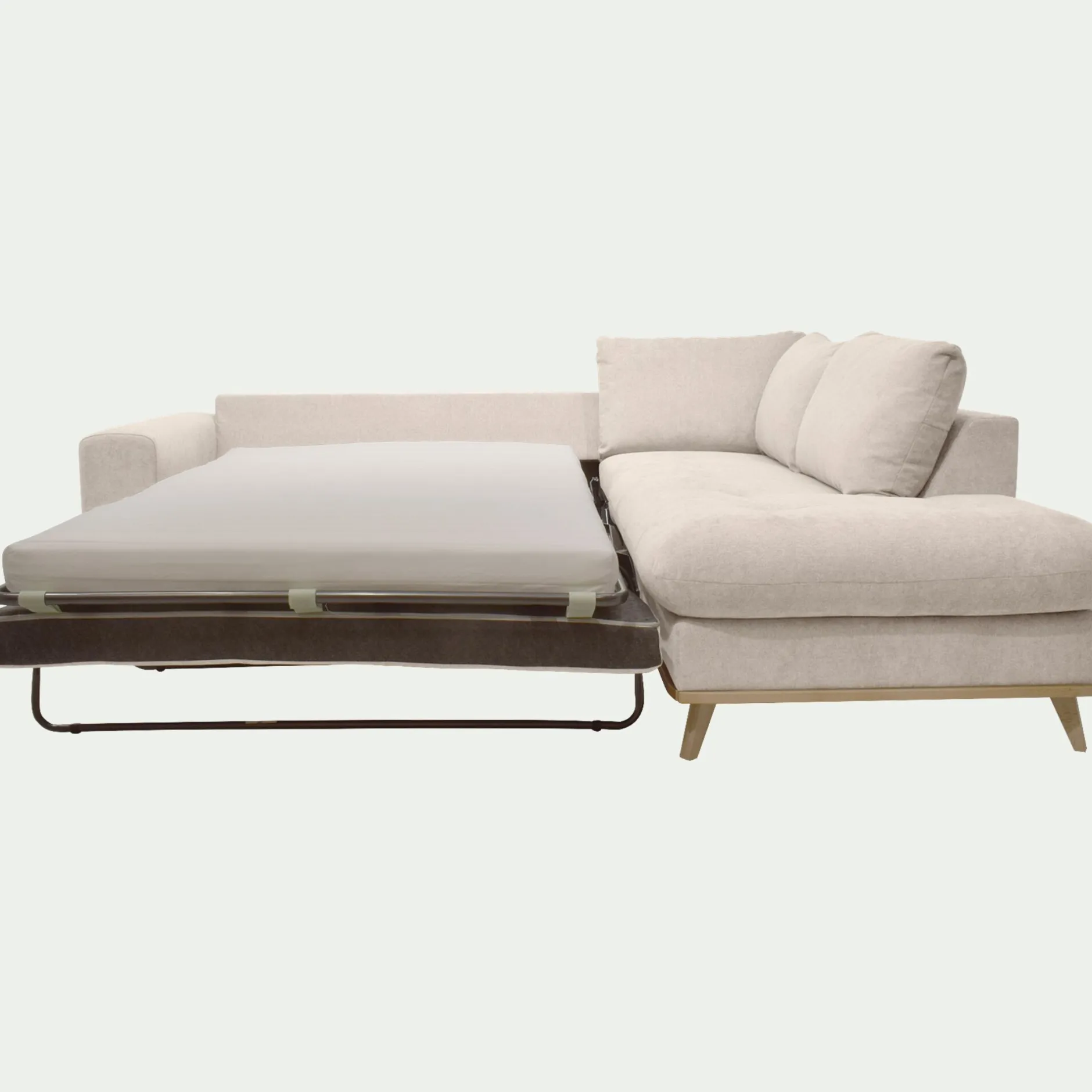 Canapé En Tissu|Canapé 5 Places*alinea Canapé d'angle droit convertible en tissu Storm - roucas Beige