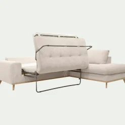 Canapé En Tissu|Canapé 5 Places*alinea Canapé d'angle droit convertible en tissu Storm - roucas Beige