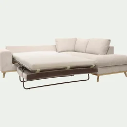 Canapé En Tissu|Canapé 5 Places*alinea Canapé d'angle droit convertible en tissu Storm - roucas Beige