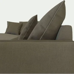 Canapé En Lin|Canapé 5 Places*alinea Canapé d'angle fixe gauche en tissu - cèdre Vert