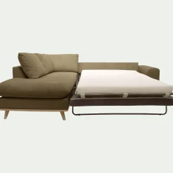 Canapé En Tissu|Canapé 5 Places*alinea Canapé d'angle gauche conible en tissu Crown - cèdre Vert