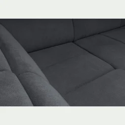 Canapé En Tissu|Canapé 4 Places*alinea Canapé d'angle gauche convertible avec coffre en tissu doux - calabrun Bleu