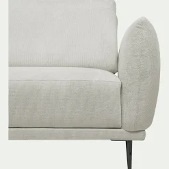 Canapé Fixe|Canapé D'Angle*alinea Canapé d'angle gauche fixe en tissu memphis avec fonction avance-recul - roucas Beige