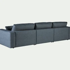 Canapé 5 Places|Canapé Fixe*alinea Canapé d'angle gauche fixe en tissu bouclette dasco - Bleu