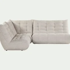 Canapé 5 Places|Canapé Modulable*alinea Canapé d'angle modulable 4 places en tissu chenille - roucas Beige