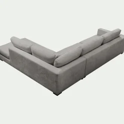 Canapé 5 Places|Canapé Fixe*alinea Canapé d'angle méridienne droite fixe en tissu Genesis - Gris