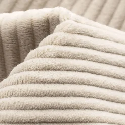 Canapé En Velours|Canapé 3 Places*alinea Canapé d'angle réversible convertible en velours côtelé - ventoux Blanc