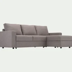 Canapé En Tissu|Canapé 4 Places*alinea Canapé d'angle réversible convertible en tissu - borie Gris