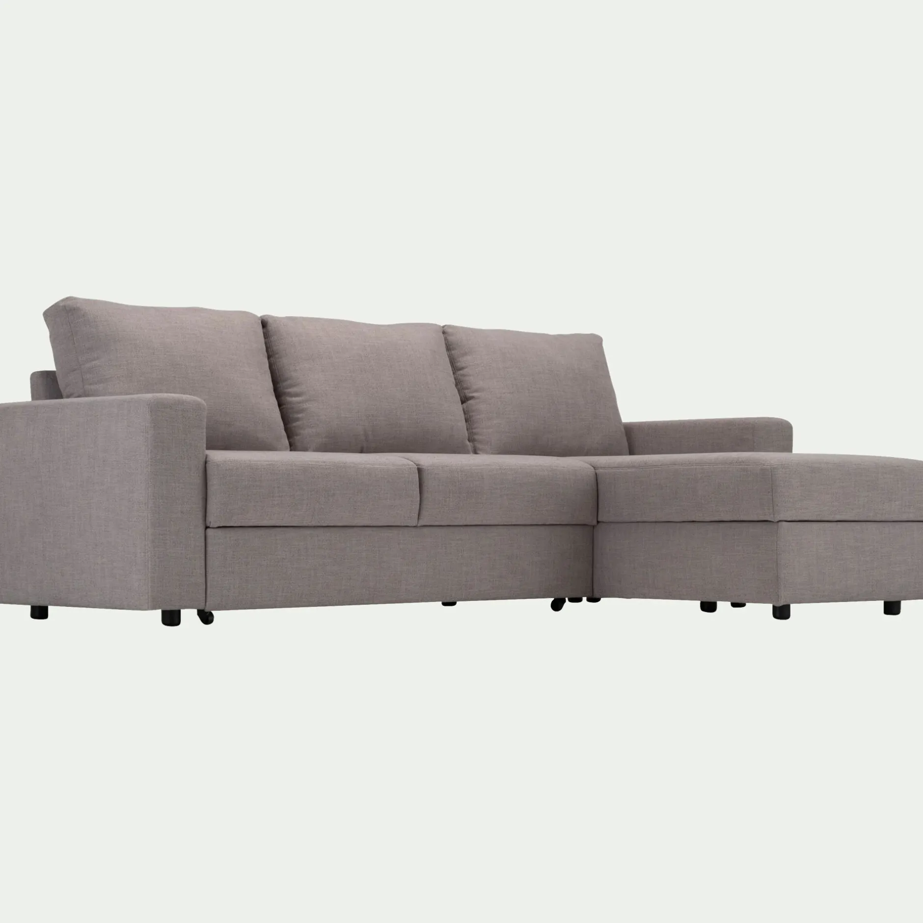 Canapé En Tissu|Canapé 4 Places*alinea Canapé d'angle réversible convertible en tissu - borie Gris