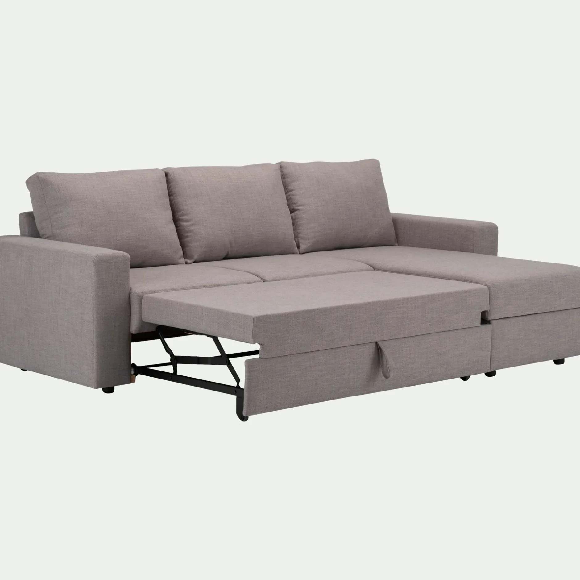 Canapé En Tissu|Canapé 4 Places*alinea Canapé d'angle réversible convertible en tissu - borie Gris