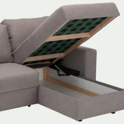 Canapé En Tissu|Canapé 4 Places*alinea Canapé d'angle réversible convertible en tissu - borie Gris