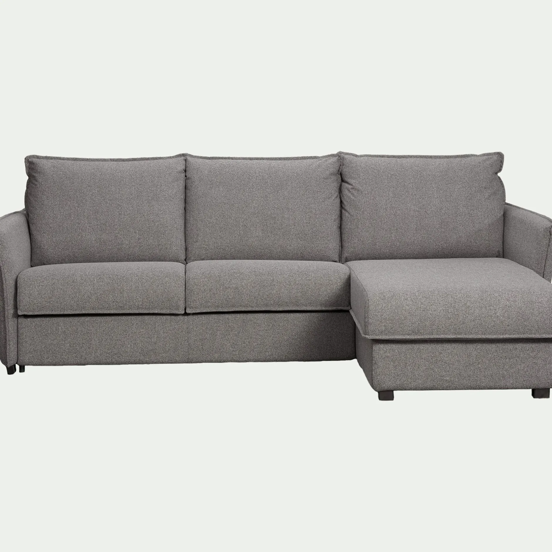 Canapé Convertible|Canapé D'Angle*alinea Canapé d'angle réversible convertible en tissu Sogno avec matelas densité 35kg/m3 - anthracite Gris