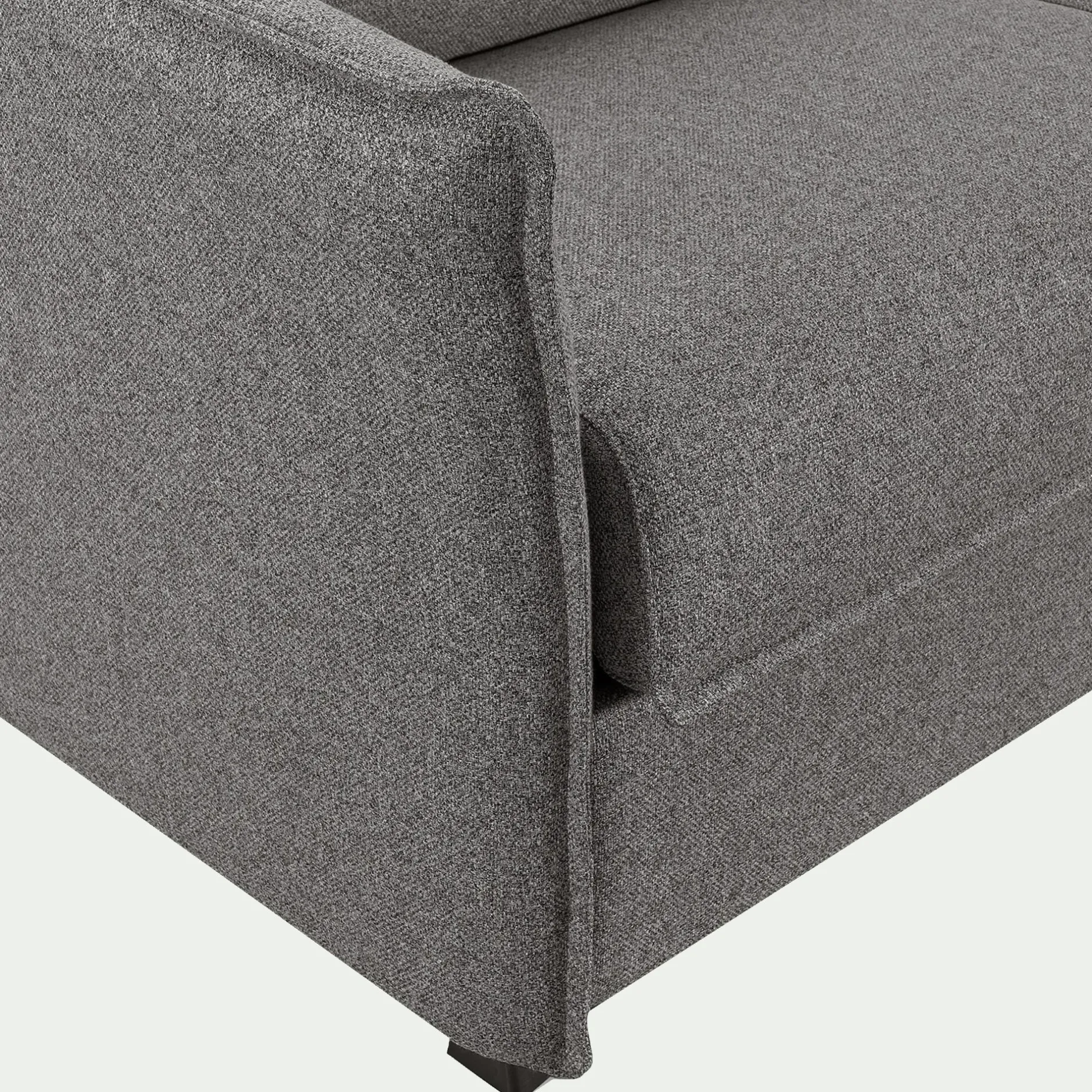 Canapé Convertible|Canapé D'Angle*alinea Canapé d'angle réversible convertible en tissu Sogno avec matelas densité 35kg/m3 - anthracite Gris