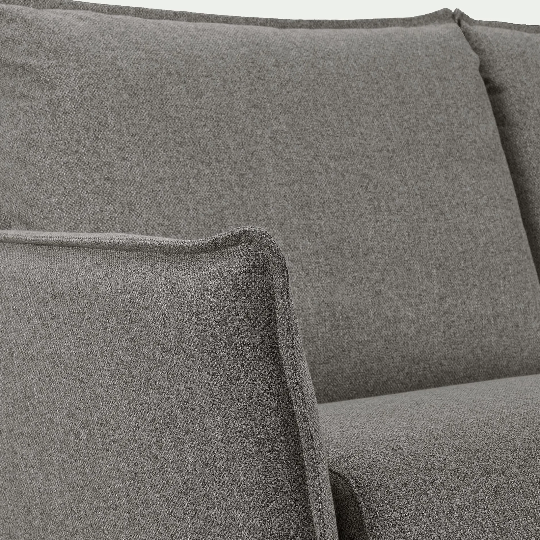 Canapé Convertible|Canapé D'Angle*alinea Canapé d'angle réversible convertible en tissu Sogno avec matelas densité 35kg/m3 - anthracite Gris