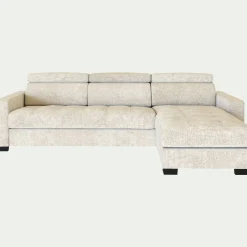 Canapé Convertible|Canapé D'Angle*alinea Canapé d'angle réversible convertible en tissu genesis avec accoudoirs 20cm - ventoux Blanc