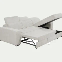 Canapé En Velours|Canapé 4 Places*alinea Canapé d'angle réversible convertible en tissu castello - roucas Beige