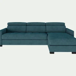 Canapé Convertible|Canapé D'Angle*alinea Canapé d'angle réversible convertible en tissu monclar avec accoudoirs 15cm - niolon Bleu