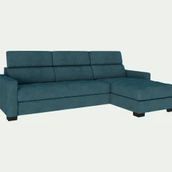 Canapé Convertible|Canapé D'Angle*alinea Canapé d'angle réversible convertible en tissu monclar avec accoudoirs 15cm - niolon Bleu