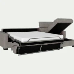 Canapé Convertible|Canapé D'Angle*alinea Canapé d'angle réversible convertible en tissu monclar avec accoudoirs 15cm - taupe Gris