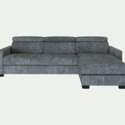 Canapé Convertible|Canapé D'Angle*alinea Canapé d'angle réversible convertible en tissu genesis avec accoudoirs 15cm - ardoise Gris